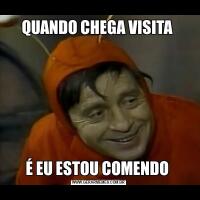 QUANDO CHEGA VISITA É EU ESTOU COMENDO 