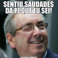 SENTIU SAUDADES DA PJ QUE EU SEI!