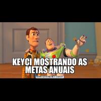KEYCI MOSTRANDO AS METAS ANUAIS