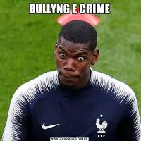 BULLYNG E CRIME