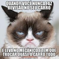 QUANDO VOCÊ NUNCA FAZ REVISÃO NO SEU CARROE LEVA NO MECÂNICO E TEM QUE TROCAR QUASE O CARRO TODO