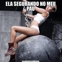 ELA SEGURANDO NO MEU PAU