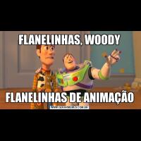 FLANELINHAS, WOODYFLANELINHAS DE ANIMAÇÃO