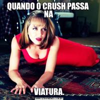 QUANDO O CRUSH PASSA   NA VIATURA.