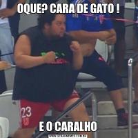 OQUE? CARA DE GATO !E O CARALHO