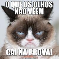 O QUE OS OLHOS NÃO VÊEMCAI NA PROVA!