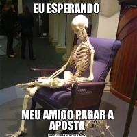 EU ESPERANDO MEU AMIGO PAGAR A APOSTA