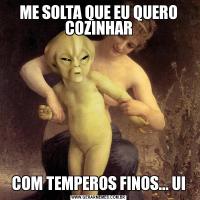 ME SOLTA QUE EU QUERO COZINHARCOM TEMPEROS FINOS... UI