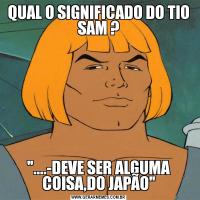 QUAL O SIGNIFICADO DO TIO SAM ?