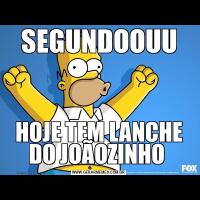 SEGUNDOOUUHOJE TEM LANCHE DO JOÃOZINHO 