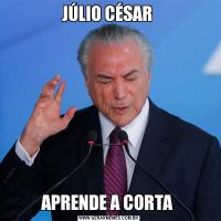 JÚLIO CÉSAR APRENDE A CORTA 