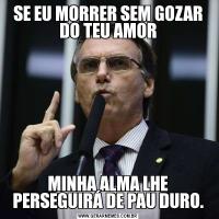 SE EU MORRER SEM GOZAR DO TEU AMORMINHA ALMA LHE PERSEGUIRÁ DE PAU DURO.