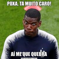 POXA, TÁ MUITO CARO!AÍ ME QUE QUEBRA