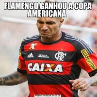 FLAMENGO GANHOU A COPA AMERICANA 