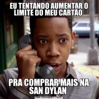 EU TENTANDO AUMENTAR O LIMITE DO MEU CARTÃO PRA COMPRAR MAIS NA SAN DYLAN 