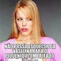 NÃO POSSO ESQUECER DA VASELINA PARA O PIQUENIQUE EM LAJEADO 