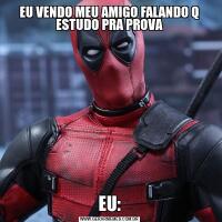 EU VENDO MEU AMIGO FALANDO Q ESTUDO PRA PROVAEU: