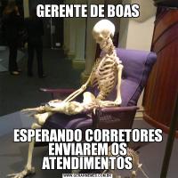 GERENTE DE BOASESPERANDO CORRETORES ENVIAREM OS ATENDIMENTOS