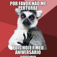 POR FAVOR NÃO ME PERTURBEPOIS HOJE É MEU ANIVERSÁRIO