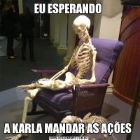 EU ESPERANDO A KARLA MANDAR AS AÇÕES 