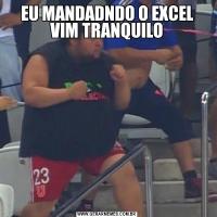 EU MANDADNDO O EXCEL VIM TRANQUILO
