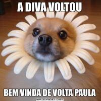 A DIVA VOLTOUBEM VINDA DE VOLTA PAULA