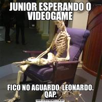 JUNIOR ESPERANDO O VIDEOGAMEFICO NO AGUARDO, LEONARDO. QAP.