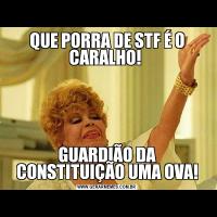 QUE PORRA DE STF É O CARALHO! GUARDIÃO DA CONSTITUIÇÃO UMA OVA!