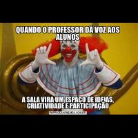 QUANDO O PROFESSOR DÁ VOZ AOS ALUNOSA SALA VIRA UM ESPAÇO DE IDEIAS, CRIATIVIDADE E PARTICIPAÇÃO