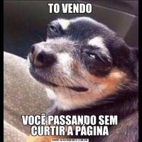 TO VENDOVOCÊ PASSANDO SEM CURTIR A PÁGINA