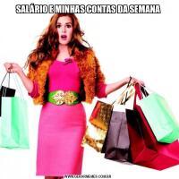 SALÁRIO E MINHAS CONTAS DA SEMANA