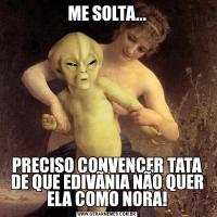 ME SOLTA...PRECISO CONVENCER TATA DE QUE EDIVÃNIA NÃO QUER ELA COMO NORA!
