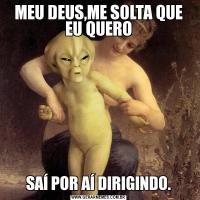 MEU DEUS,ME SOLTA QUE EU QUEROSAÍ POR AÍ DIRIGINDO.
