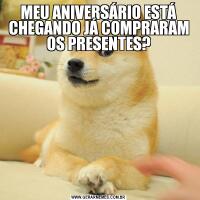 MEU ANIVERSÁRIO ESTÁ CHEGANDO JÁ COMPRARAM OS PRESENTES?