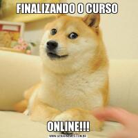 FINALIZANDO O CURSO ONLINE!!!