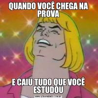 QUANDO VOCÊ CHEGA NA PROVAE CAIU TUDO QUE VOCÊ ESTUDOU