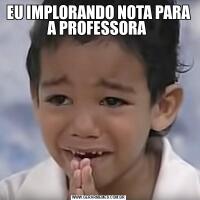 EU IMPLORANDO NOTA PARA A PROFESSORA 
