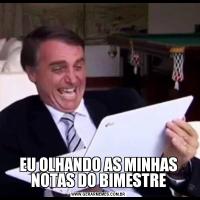 EU OLHANDO AS MINHAS NOTAS DO BIMESTRE