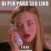 AI PLK PARA SEU LIXO É O 01