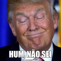 HUM, NÃO SEI