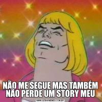 NÃO ME SEGUE MAS TAMBÉM NÃO PERDE UM STORY MEU