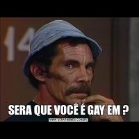 SERA QUE VOCÊ É GAY EM ?