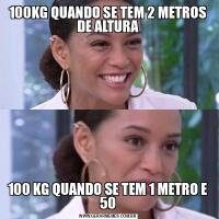 100KG QUANDO SE TEM 2 METROS DE ALTURA100 KG QUANDO SE TEM 1 METRO E 50
