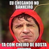 EU CHEGANDO NO BANHEIROTA COM CHEIRO DE BOSTA