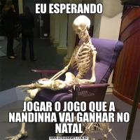 EU ESPERANDOJOGAR O JOGO QUE A NANDINHA VAI GANHAR NO NATAL