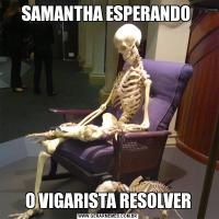 SAMANTHA ESPERANDO O VIGARISTA RESOLVER