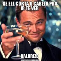 SE ELE CORTA O CABELO PRA IR TE VER VALORIZE 