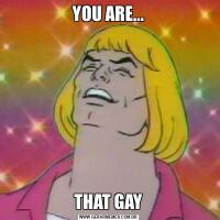 YOU ARE...THAT GAY