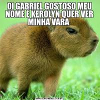 OI GABRIEL GOSTOSO MEU NOME É KEROLYN QUER VER MINHA VARA 