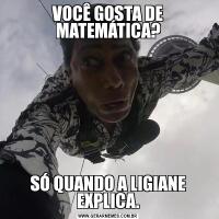 VOCÊ GOSTA DE MATEMÁTICA?SÓ QUANDO A LIGIANE EXPLICA.